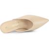 imageAllegra K Womens Pointed Toe Chunky Heels Slides MulesBeige