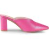 imageAllegra K Womens Pointed Toe Chunky Heels Slides MulesHot Pink
