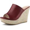 imageAllegra K Womens Espadrilles Wedges Wedge SandalsBurgundy