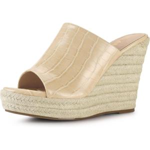 imageAllegra K Womens Espadrilles Wedges Wedge SandalsBeige