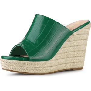 imageAllegra K Womens Espadrilles Wedges Wedge SandalsGreen