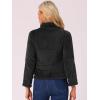 imageAllegra K Cropped Fleece Jacket for Womens Zip Up Faux Fur JacketBlack