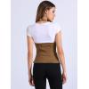 imageAllegra K Denim Vest for Womens Halter Neck Button Down Backless Jean WaistcoatBrown