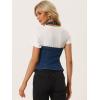 imageAllegra K Denim Vest for Womens Halter Neck Button Down Backless Jean WaistcoatDark Blue