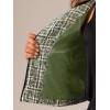imageAllegra K Tweed Jacket for Womens Long Sleeve Casual Work Office Plaid Short OutwearGreen
