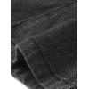 imageAllegra K Women Cropped Jean Jacket Long Sleeve Collarless One Button Lightweight Stretchy Fitted Denim Shacket JacketsBlack