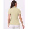 imageAllegra K Womens 1 Button Blazer Jacket Office Business Short Sleeve BlazerLight Khaki
