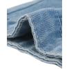 imageAllegra K Womens 2024 Summer Button Down Cap Short Sleeve Cropped Jean Denim JacketLignt Blue