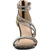 imageAllegra K Womens Ankle Strap Rhinestone Stiletto Heeled SandalsGunmetal