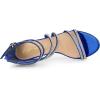 imageAllegra K Womens Ankle Strap Rhinestone Stiletto Heeled SandalsNavy Blue