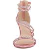 imageAllegra K Womens Ankle Strap Rhinestone Stiletto Heeled SandalsPink