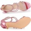 imageAllegra K Womens Ankle Strap Rhinestone Stiletto Heeled SandalsPink