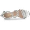 imageAllegra K Womens Ankle Strap Rhinestone Stiletto Heeled SandalsSilver