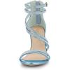 imageAllegra K Womens Ankle Strap Rhinestone Stiletto Heeled SandalsSky Blue