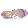 imageAllegra K Womens Ankle Strap Rhinestone Stiletto Heeled SandalsTaro Purple