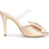 imageAllegra K Womens Bow Sandal Stiletto Heels Mules Heel SandalsChampagne