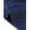 imageAllegra K Womens Button Down Denim Jacket Check Cuffs Casual Cropped Jean JacketsDenim Blue