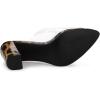 imageAllegra K Womens Clear Chunky Heel Slides Sandals MulesLeopard