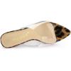 imageAllegra K Womens Clear Chunky Heel Slides Sandals MulesLeopard