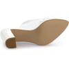imageAllegra K Womens Clear Chunky Heel Slides Sandals MulesWhite