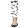 imageAllegra K Womens Clear Strap Lace Up Stiletto Heels SandalsBlack