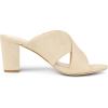 imageAllegra K Womens Crisscross Strap Block Heel Slide SandalsBeige