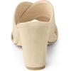 imageAllegra K Womens Crisscross Strap Block Heel Slide SandalsBeige