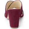 imageAllegra K Womens Crisscross Strap Block Heel Slide SandalsBurgundy