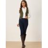 imageAllegra K Womens Denim Jakcet Sleeveless V Neck Button Down Casual Jean Waistcoat VestArmy Green