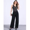 imageAllegra K Womens Denim Jakcet Sleeveless V Neck Button Down Casual Jean Waistcoat VestBlack