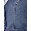 imageAllegra K Womens Denim Jakcet Sleeveless V Neck Button Down Casual Jean Waistcoat VestBlue