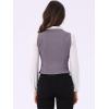 imageAllegra K Womens Denim Jakcet Sleeveless V Neck Button Down Casual Jean Waistcoat VestGray