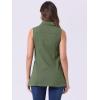 imageAllegra K Womens Denim Vest Sleeveless Button Down Waistcoat Casual Long Jean VestsArmy Green