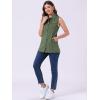 imageAllegra K Womens Denim Vest Sleeveless Button Down Waistcoat Casual Long Jean VestsArmy Green