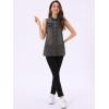 imageAllegra K Womens Denim Vest Sleeveless Button Down Waistcoat Casual Long Jean VestsGrey