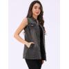 imageAllegra K Womens Denim Vest Sleeveless Button Down Waistcoat Casual Long Jean VestsGrey