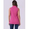 imageAllegra K Womens Denim Vest Sleeveless Button Down Waistcoat Casual Long Jean VestsHot Pink