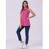 imageAllegra K Womens Denim Vest Sleeveless Button Down Waistcoat Casual Long Jean VestsHot Pink