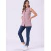 imageAllegra K Womens Denim Vest Sleeveless Button Down Waistcoat Casual Long Jean VestsPink
