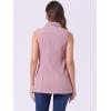 imageAllegra K Womens Denim Vest Sleeveless Button Down Waistcoat Casual Long Jean VestsPink