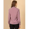 imageAllegra K Womens Dressy Long Sleeve Blouses Chiffon Pleated Tie Neck Office Top ShirtLavender Pink