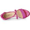 imageAllegra K Womens Glitter Crisscross Strap Block Heels SandalsHot Pink