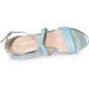 imageAllegra K Womens Glitter Crisscross Strap Block Heels SandalsLight Blue