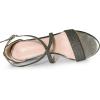 imageAllegra K Womens Glitter Crisscross Strap Block Heels SandalsPewter