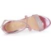 imageAllegra K Womens Glitter Crisscross Strap Block Heels SandalsPink