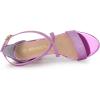 imageAllegra K Womens Glitter Crisscross Strap Block Heels SandalsPurple