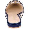 imageAllegra K Womens Glitter Pointed Toe Flat MulesDeep Blue