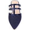 imageAllegra K Womens Glitter Pointed Toe Flat MulesDeep Blue