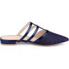 imageAllegra K Womens Glitter Pointed Toe Flat MulesDeep Blue