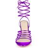 imageAllegra K Womens Lace Up Stiletto Heel Strappy SandalsPurple